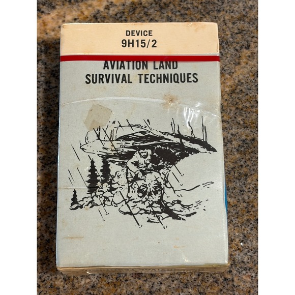 Other - 1973 US Navy Aviation Land Survival Techniques Training Cards Sealed Military